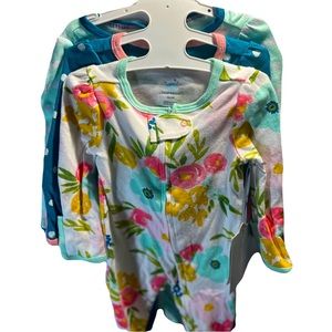 NWOT 3pk Snap, Zipper Cloud Island Sleep N’ Play 💕